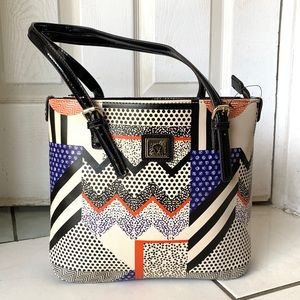 NWOT Anne Klein Multicolor Tote Bag